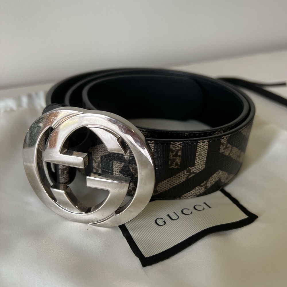 Gucci Black Leather  Belt